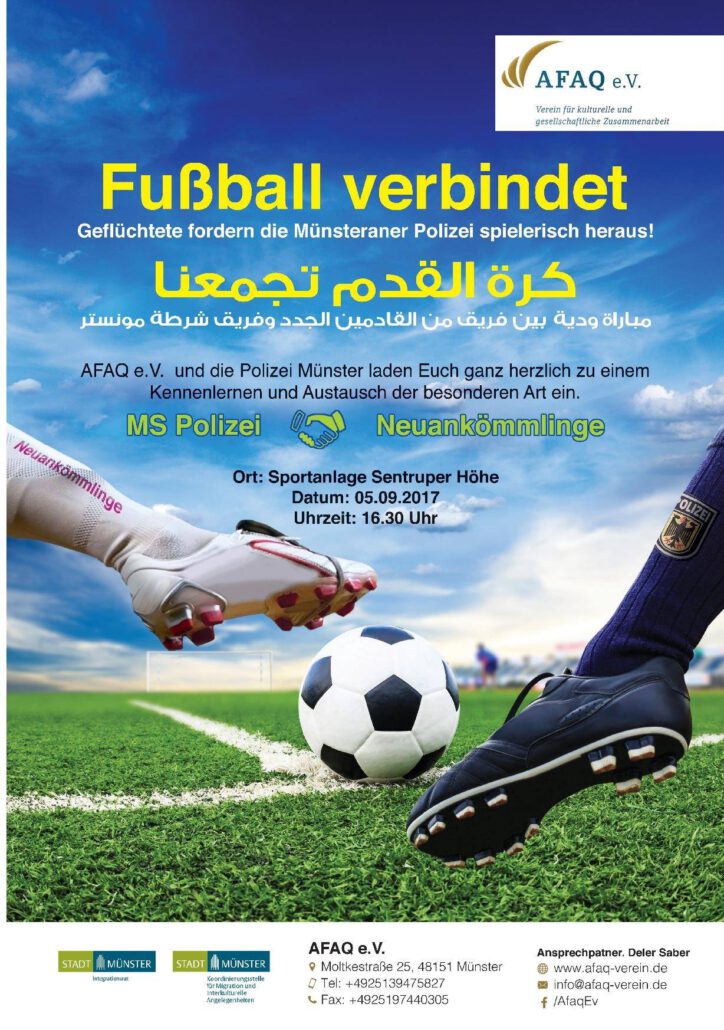 fußball verbindet poster