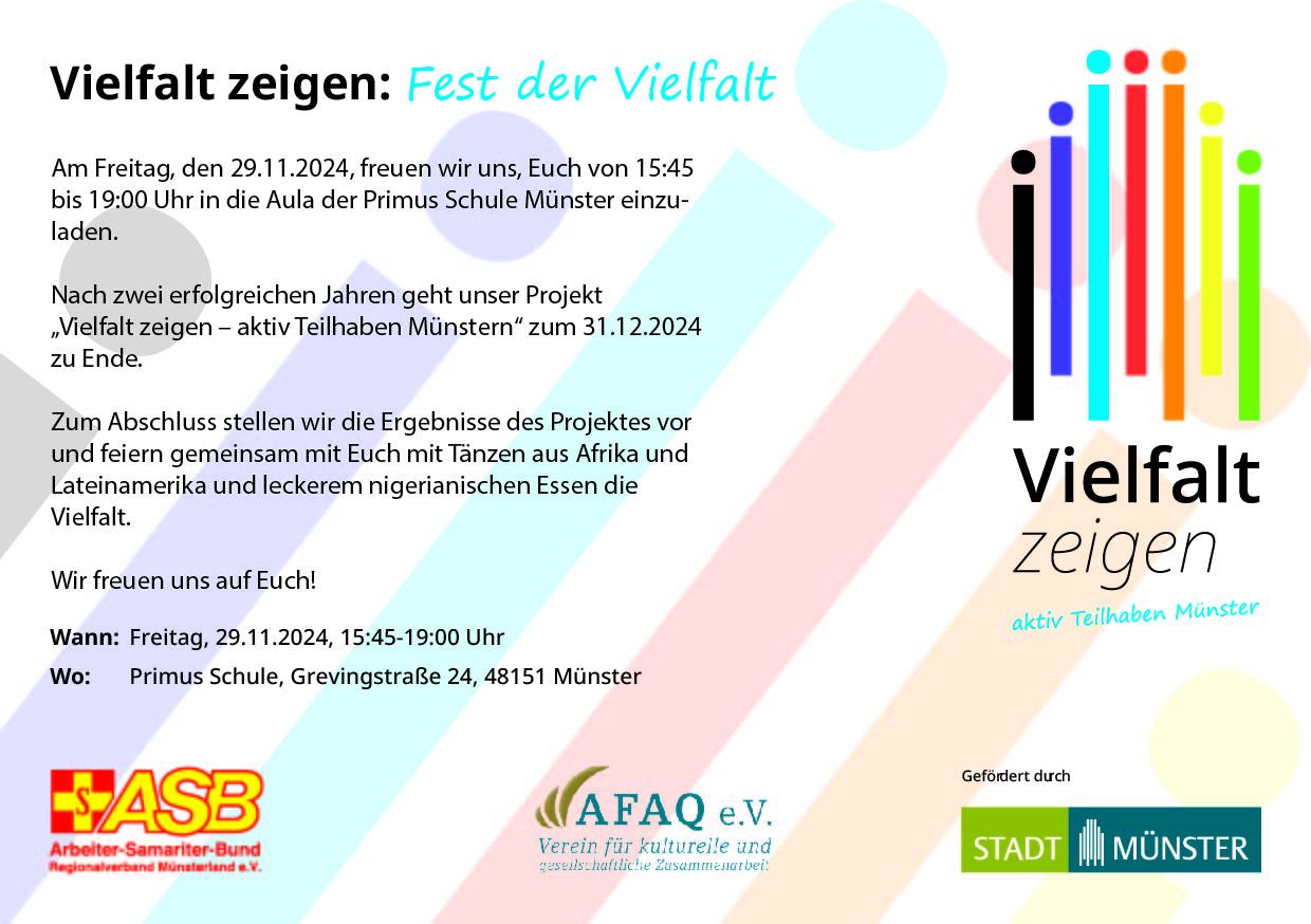 Vielfalt zeigen: Fest der Vielfalt