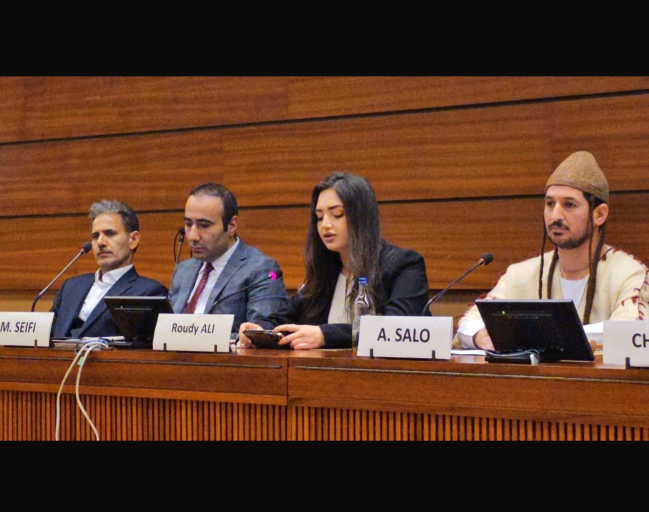AFAQ-Mitglied Roudy Ali bei der CSW69 im UN-Hauptquartier in New York 488587414_18459814222077315_8011069155091164306_n
